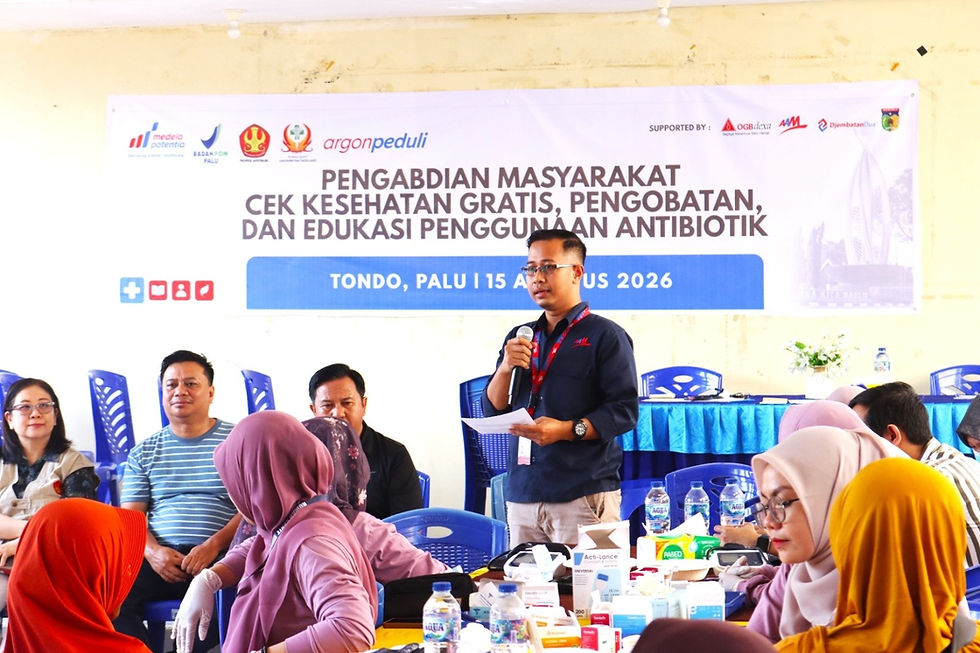 Sinergi Lintas Institusi, Argon Peduli Dorong Kesadaran Kesehatan Masyarakat di Kota Palu