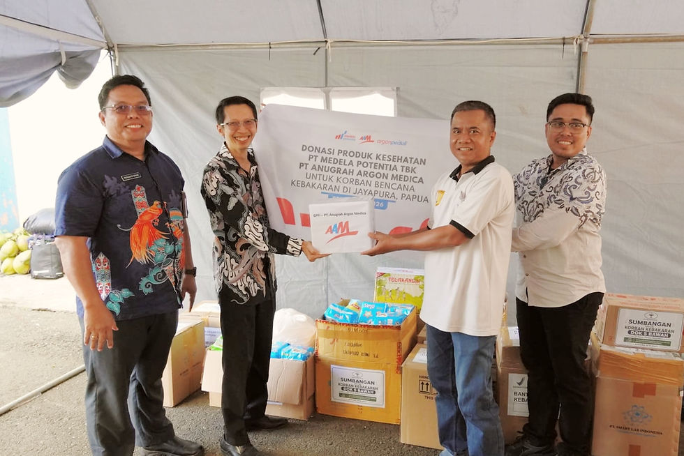Sinergi Argon Peduli dan BBPOM Jayapura, Salurkan Bantuan Kesehatan bagi Warga Terdampak Kebakaran di Jayapura